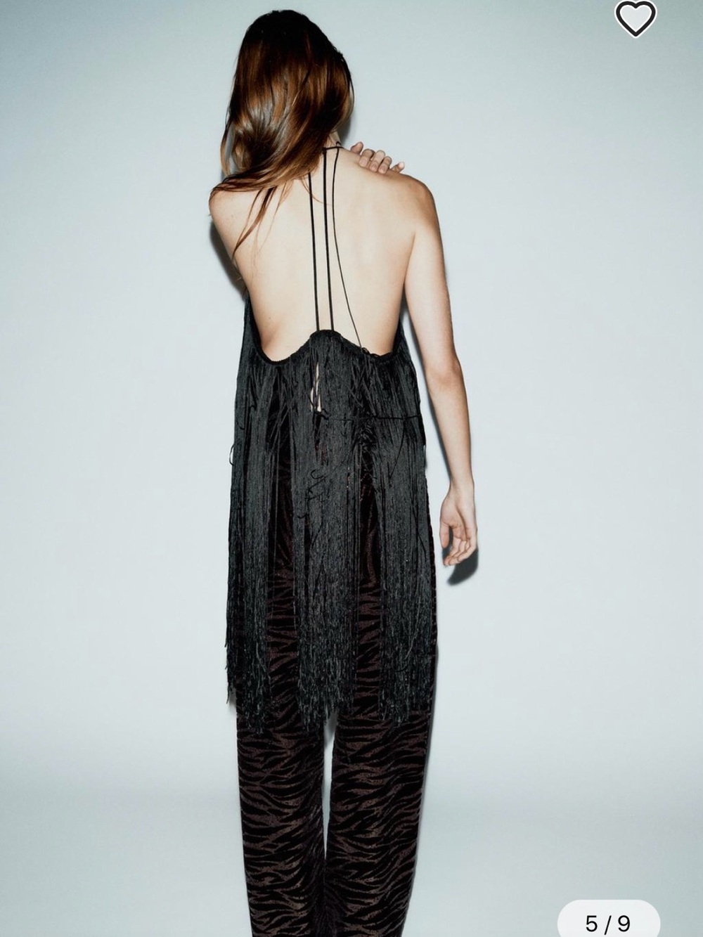 🔥🔥Zara Black Fringe Halter Top - Picture 4 of 8